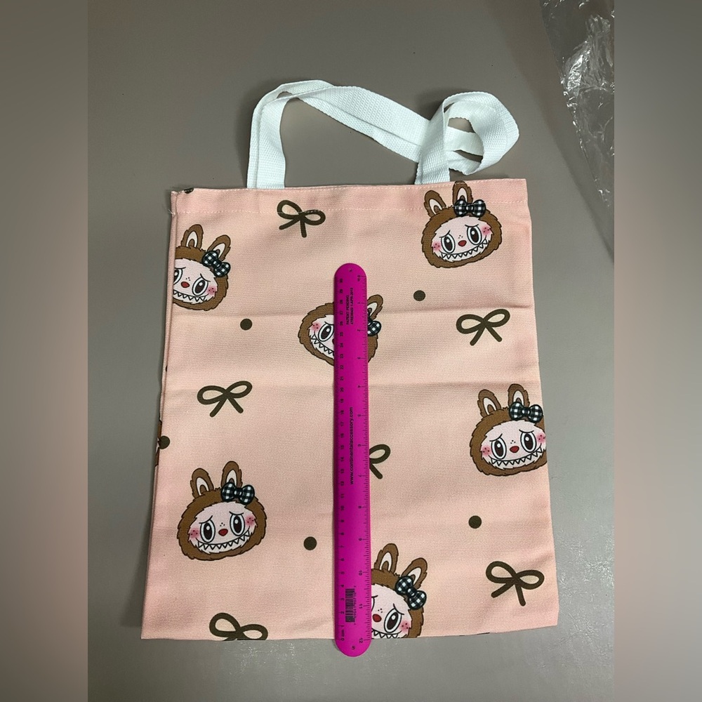 Cute Pink Tote Bag with All Over Print